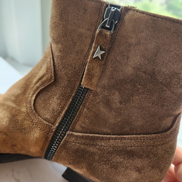  Suede Jimi Zip Boots size 40 BNWOB